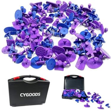 Imagem de CYGOODS 126 abas de cola, abas de extrator de amassados, abas de remoção de amassados de carroceria de carro, ferramenta de reparo de amassados sem pintura, para reparo de amassados de automóveis,