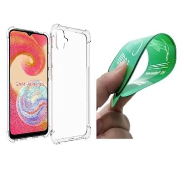 Imagem de Kit Capa Capinha Anti Impacto + Película Ceramica 9D Para Samsung Galaxy A04E
