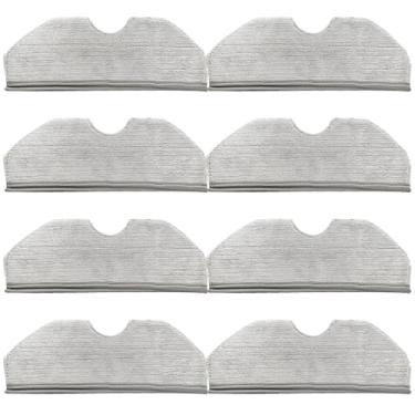 Imagem de Almofada de esfregão para aspirador de pó robô Narwal Freo X Plus, 8 peças de acessório de esfregão de microfibra lavável e reutilizável, peça de reposição para esfregão Freo X Plus