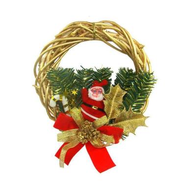 Imagem de Guirlanda Enfeite Natal Porta Natalino Papai Noel Bengala