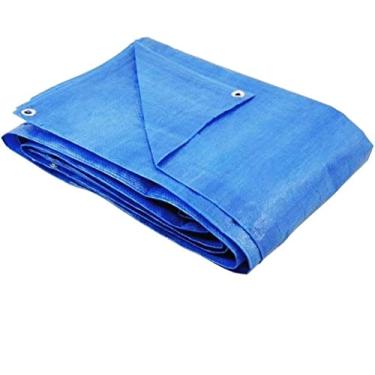 Imagem de Lona Plástica Encerado 4x3m Azul Multiuso Impermeável 70g/m²