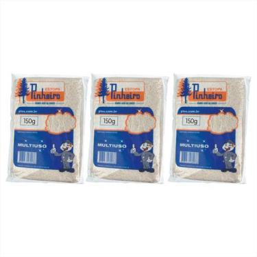 Imagem de Estopa Pinheiro Multiuso 150g - Kit C/3 - Pinheiro Estopas