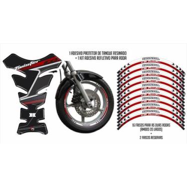 Imagem de 1 Protetor De Tanque + 1 Kit Adesivo Refletivo - Cb 250 - Resitank