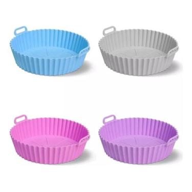 Imagem de Forro Para Air Fryer De Silicone Reutilizável Antiaderente - duarfre, 