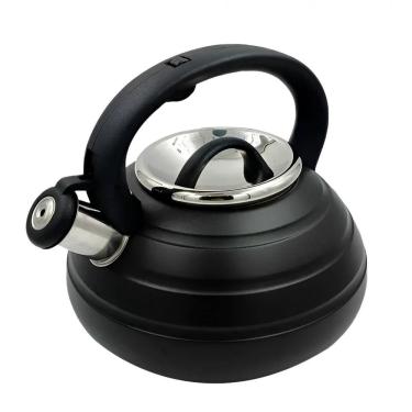 Imagem de Chaleira-inox-3-litros-com-apito-elegante-preta-design-moderno