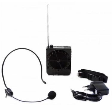 Imagem de Megafone Amplificador Voz Microfone Professor Radio Fm Usb - Sx-K150