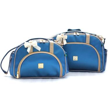 Imagem de Kit Bolsas Maternidade Bebe Menina Menino Enxoval Prática Miellu - Gra