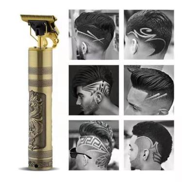 Imagem de Máquina Acabamento Gold Hair Trimmer Recarregável Envio Full - MAQUINA