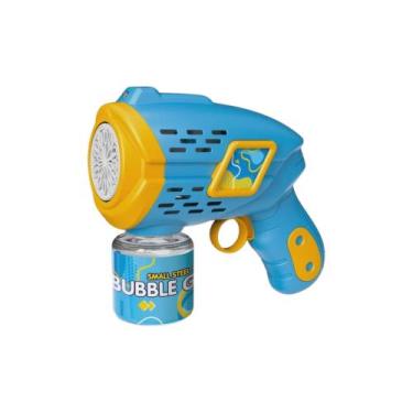 Imagem de Brinquedo Infantil Lança Bolhas Azul Pop Bubble com Luzes Fenix - POP-