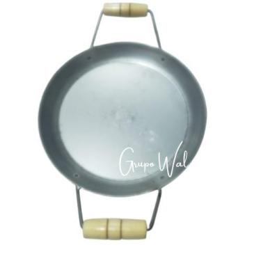 Imagem de Tacho Borda Alta Frigideira 32cm Profissional Wok Tipo Disco de Arado 