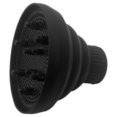 Imagem de Difusor Cachos Adaptador Universal Silicone Retrátil Preto - Lux Hair