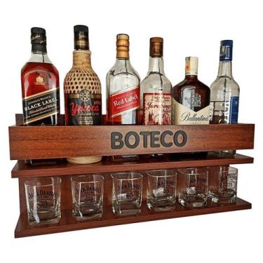 Imagem de Barzinho De Parede - Boteco - 60X26 Nova Imbuia - Co2Beer, Imbuia, Mdf