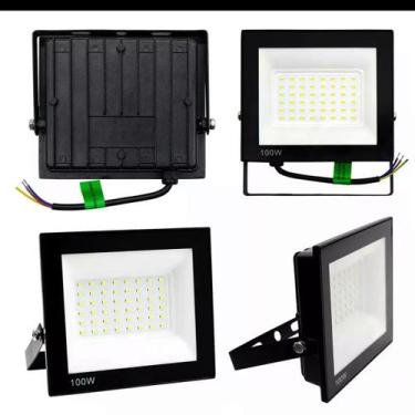 Imagem de Refletor Led Holofote 100w A prova D'água Branco Frio 6500k - Tesla St