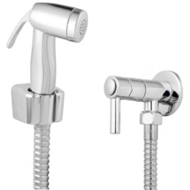 Imagem de Ducha Higiênica Engate Flexível Aço Inox 2,00 Metros + Registro + Gati