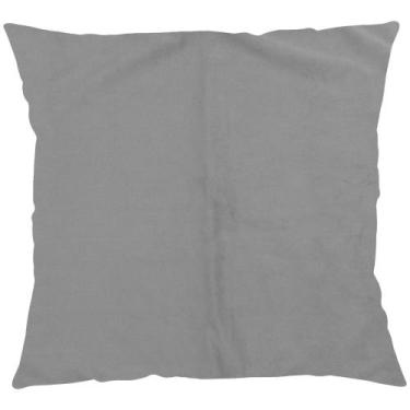 Imagem de Capa P/ Almofada Veludo Paris 43cm X 43cm - Niazitex, Cinza