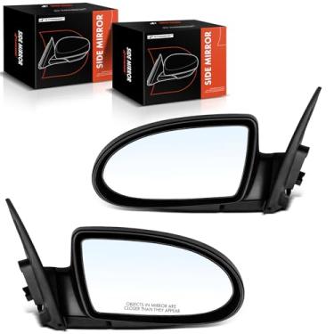 Imagem de A-Premium Par (2) espelhos retrovisores elétricos do lado do motorista e do passageiro - compatível com Hyundai Accent 2006 2007 2008 2009 - Espelho retrovisor externo externo dobrável manual aquecido