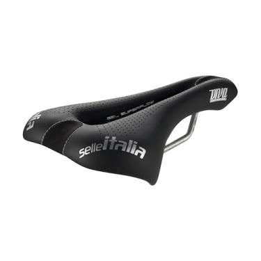 Imagem de Selle Italia Selim de bicicleta de estrada Diva Gel SuperFlow – Assento confortável para bicicleta de estrada ou montanha para mulheres – 270 x 152 mm, feminino, preto