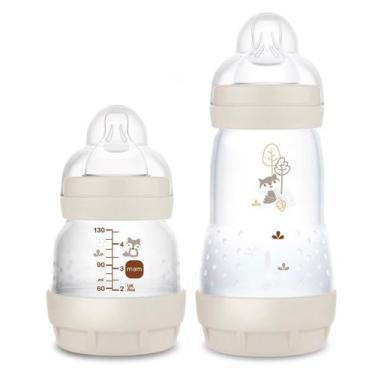 Imagem de Kit Mamadeira Mam Easy Start Anticolica 130 e 260ml Cinza