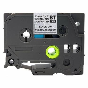 Imagem de Fita TZ PR931 Compatível de 12mm Black on Premium Silver - BYT