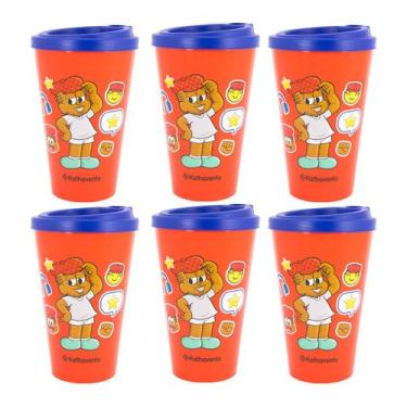 Imagem de Kit 8 Copos Bucks Turma da Mônica 550ml Plástico Jeremias