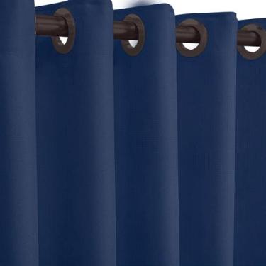 Imagem de Cortina Pvc Blackout Corta Luz 280X180 Coleção Nova Admirare,  Azul Ma