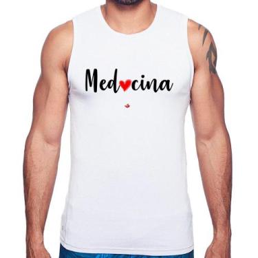 Imagem de Regata Medicina por amor - Foca na Moda, Branco, GGG