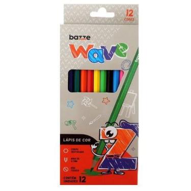 Imagem de Caixa de Lapis de Cor com 12 Cores - Bazze