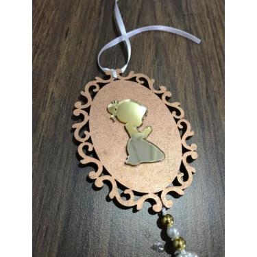 Imagem de Lembrancinha medalhão para batizado ou nascimento - Maka Laser