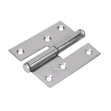 Imagem de Dobradiça hamburguesa direita 80 mm mahler inox 304