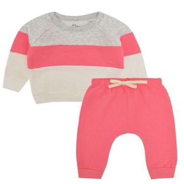 Imagem de Conjunto de Moletom Menina Bebê Inverno - Kiiwi, Kw052 mescla, P