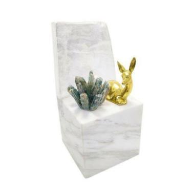 Imagem de Escultura Decorativa Luxo Coral e Animal Medio Dourado - LUXdécor
