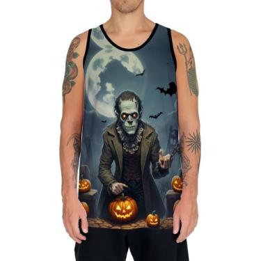 Imagem de Camiseta Regata Tshirt Halloween Frankenstein Zombi Susto 4 - Enjoy Sh