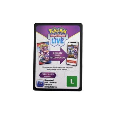 Imagem de Kit com 100 Cartas Pokemon Codigo Online Pokemon TCG Live - COPAG