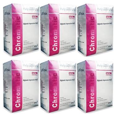 Imagem de HYGEDENT Pó De Moldagem De Material De Alginato De Conjunto Rápido Cromático (Pacote Com 6)