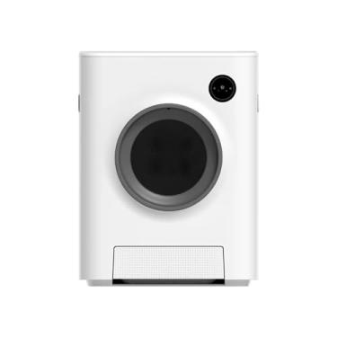 Imagem de Caixa automática inteligente da maca do gato, toalete fechado da limpeza do pooper elétrico, produtos de beleza de grandes dimensões para animais de estimação(A)