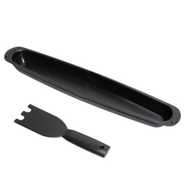 Imagem de Outspark Bandeja coletora de graxa de óleo para churrasqueira e espátula de grelha para George Foreman Grill, coletor de gordura e raspador de grelha, peças de reposição para ferramenta de limpeza de