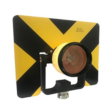 Imagem de Prisma de pesquisa, prisma de inclinação única totalmente de metal com bolsa macia para prisma de vigilância terrestre para estações Leica Total