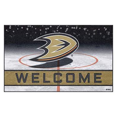 Imagem de FANMATS Tapete de porta de borracha Anaheim Ducks 21262 Team Color Migalhas