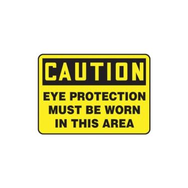 Imagem de Accuform Placa de segurança "Caution Eye Protection Must Be Worn This Area", Aluma-Lite™, 25 x 35 cm (MPPA606XL)