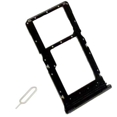 Imagem de UPONEW Para Motorola Moto G Stylus 5G 2024 Bandeja de cartão SIM e suporte de cartão SIM Micro SD Peça de reposição para recipiente (preto)