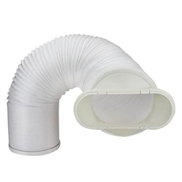 Imagem de Mangueira de Exaustão de Polipropileno Espessada para Ar Condicionado Portátil, Mais Longa de 60 Polegadas Com Colar + Interface Universal + Duto de Exaustão (