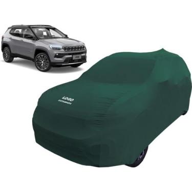 Imagem de Capa Automotiva Para Jeep Compass Tecido Helanca Lycra - Mz, Verde