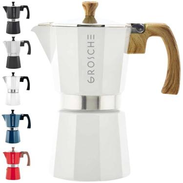 Imagem de GROSCHE Máquina de café expresso White Milano Stovetop, 6 xícaras