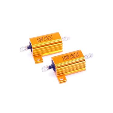 Imagem de LM YN 10 Watt 15 Ohm 5% Resistor de Corda de Alumínio Eletrônico Resistor de Ouro para Luzes de LED Inversor Divisor de Frequência Servo Industrial Control 2 peças