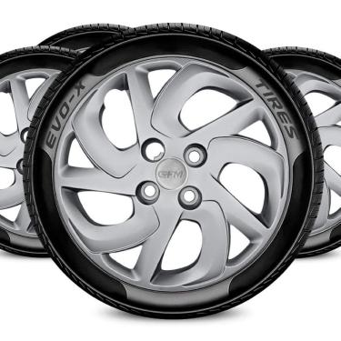 Imagem de Jogo Calota 4x100 Aro 14 Design Palio Fire Compatível Fiat