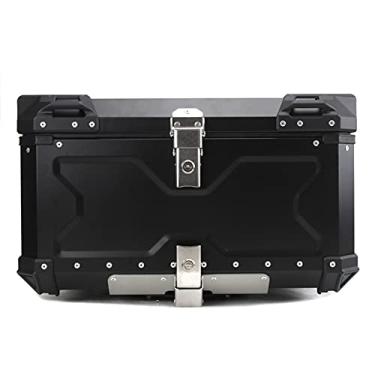 Imagem de Mala de viagem para motocicleta, 100 L, 80 L, universal, capa traseira para bagagem, caixa de armazenamento à prova d'água, porta-malas, chaveiro, caixa de ferramentas de alumínio, acessório para
