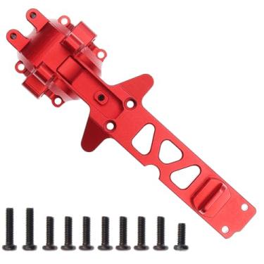 Imagem de Treehobby Aluminum Upgrades Replacement Accessories Compatible with Hyper Go H16BM H16DR H16 MJX 16207 16208 16209 16210 1/16 RC Upgrade Parts,Red (Front Gearbox Cover)