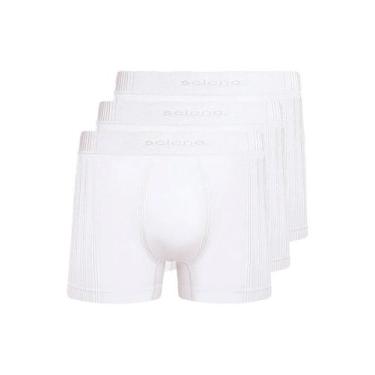 Imagem de Kit com 3 Cuecas Boxer Selene 11070-002//440, Branco, EG