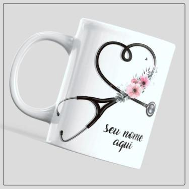 Imagem de Caneca Personalizada Médico Médica Medicina Doutor Desenho Xícara Porc