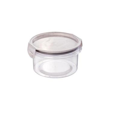 Imagem de Pote Hermético Mantimentos com Travas 550ml Plasútil Redondo Branco Co